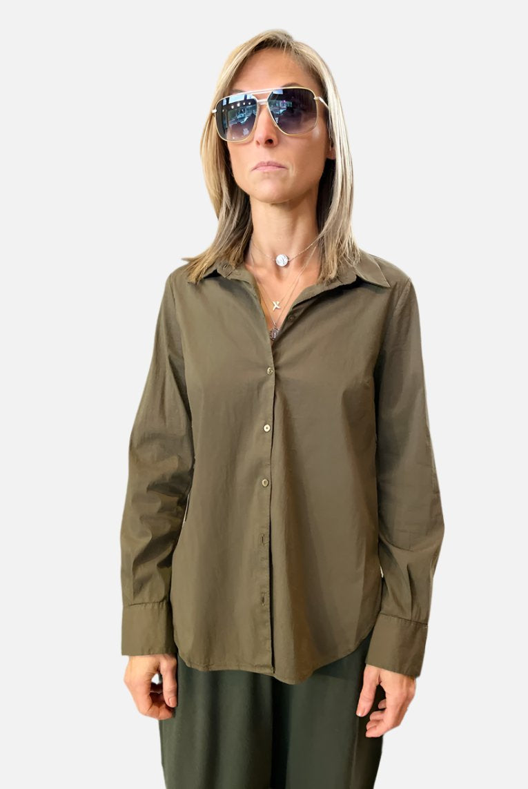 Button-Up Shirt - Khaki by Tandem | 25 South Boutiques