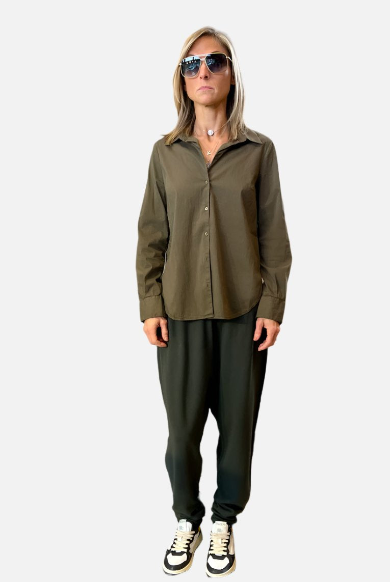 Oversize Fit Trousers - Green by Transit Par-Such | 25 South Boutiques