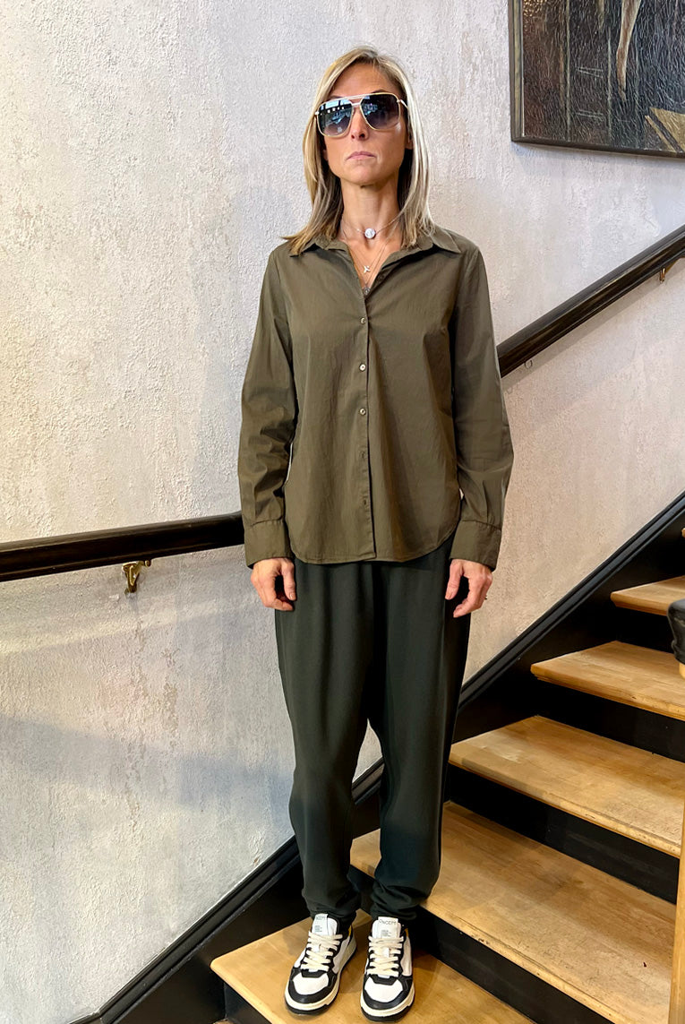 Button-Up Shirt - Khaki by Tandem — alternate view