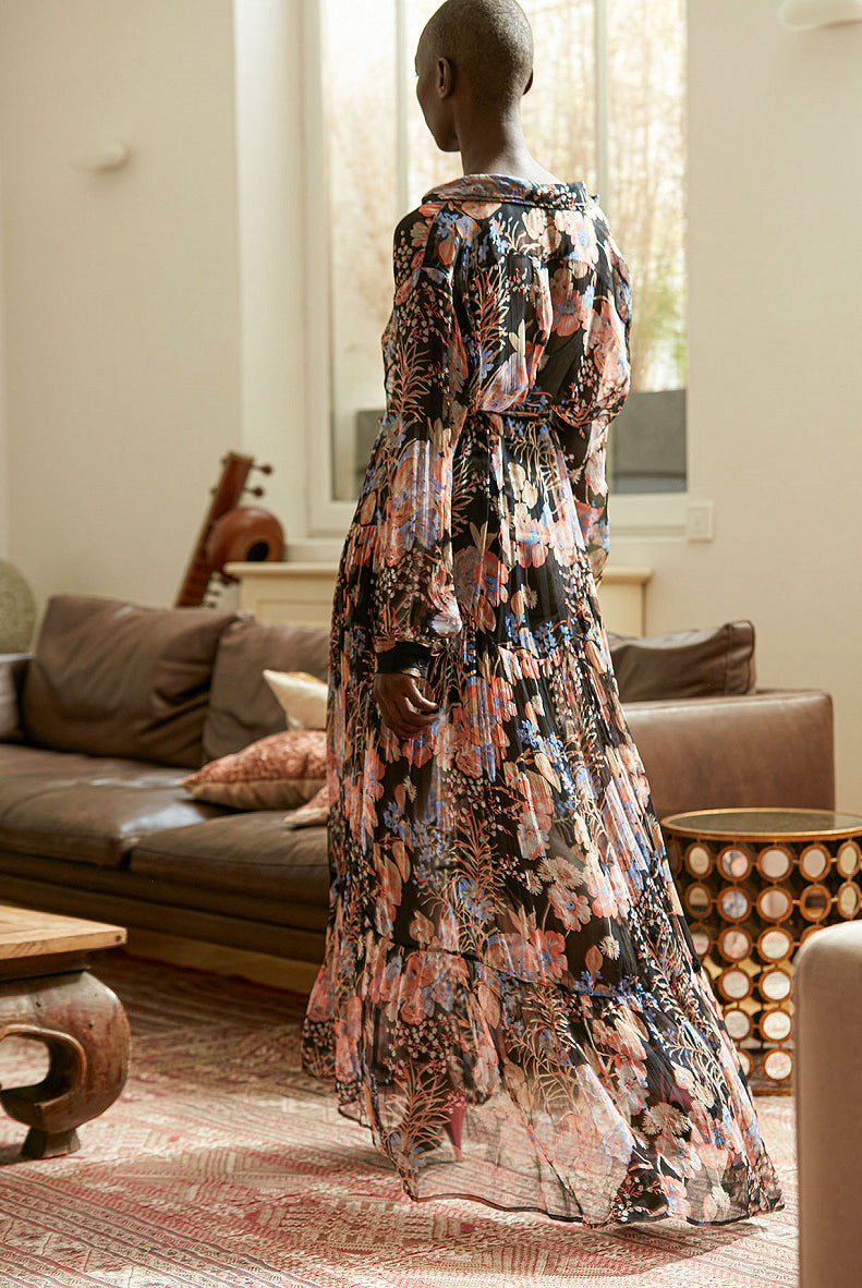 Halfeti Blouse Dress - Floral Combo by Mes Demoiselles — view 3