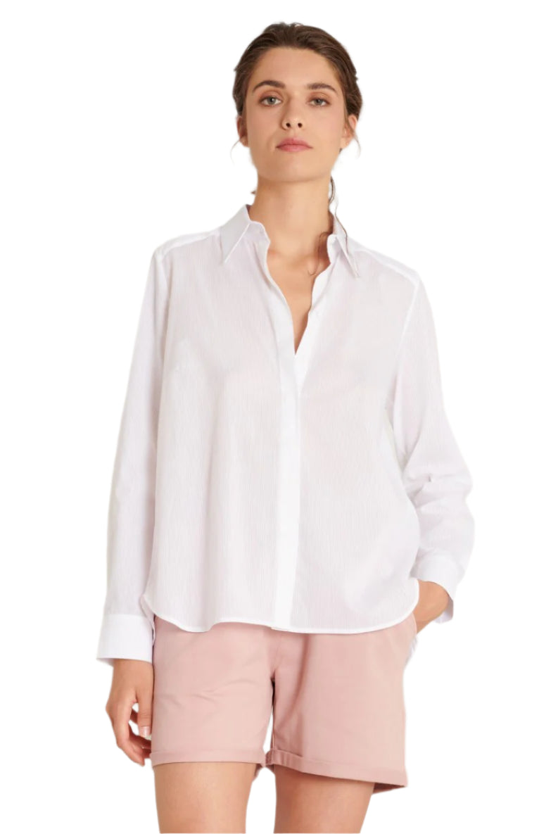 Petra Shirt - Optical White by Hana San | 25 South Boutiques