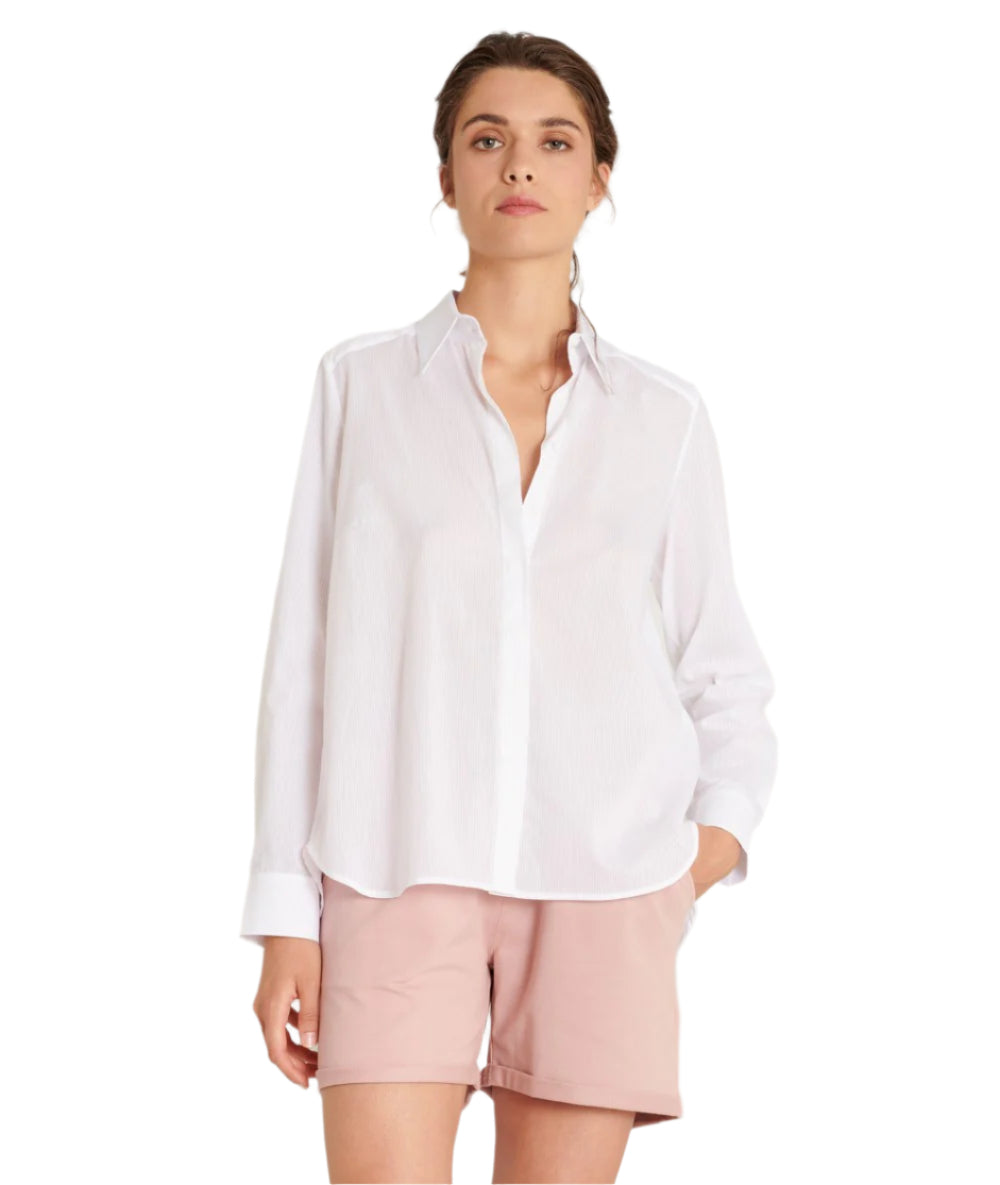 Petra Shirt - Optical White by Hana San | 25 South Boutiques