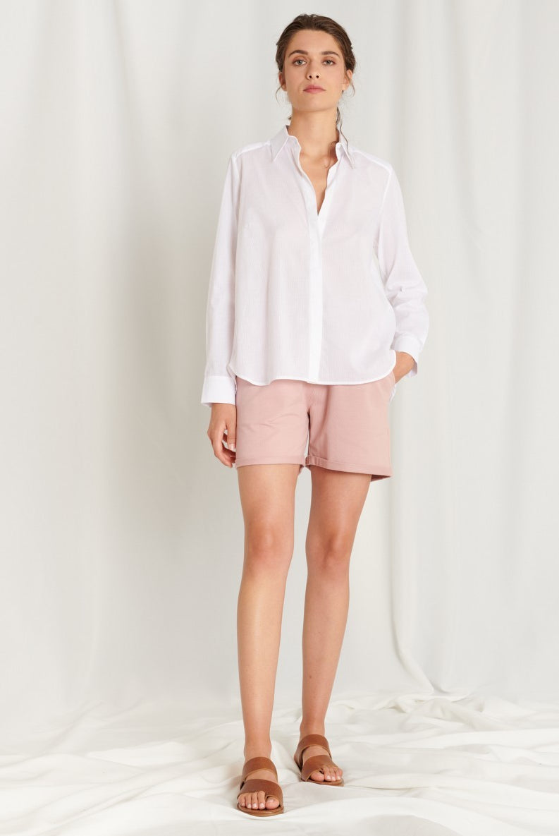 Petra Shirt - Optical White by Hana San — view 3