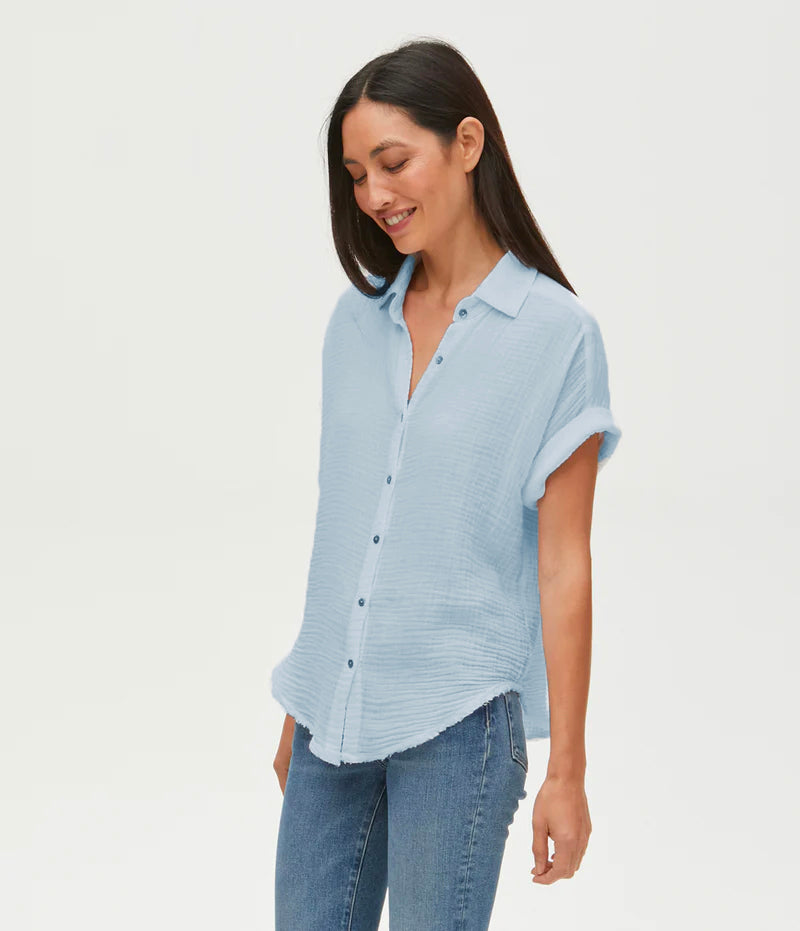 Bailey Gauze Button Down Shirt - Habor by Michael Stars | 25 South Boutiques