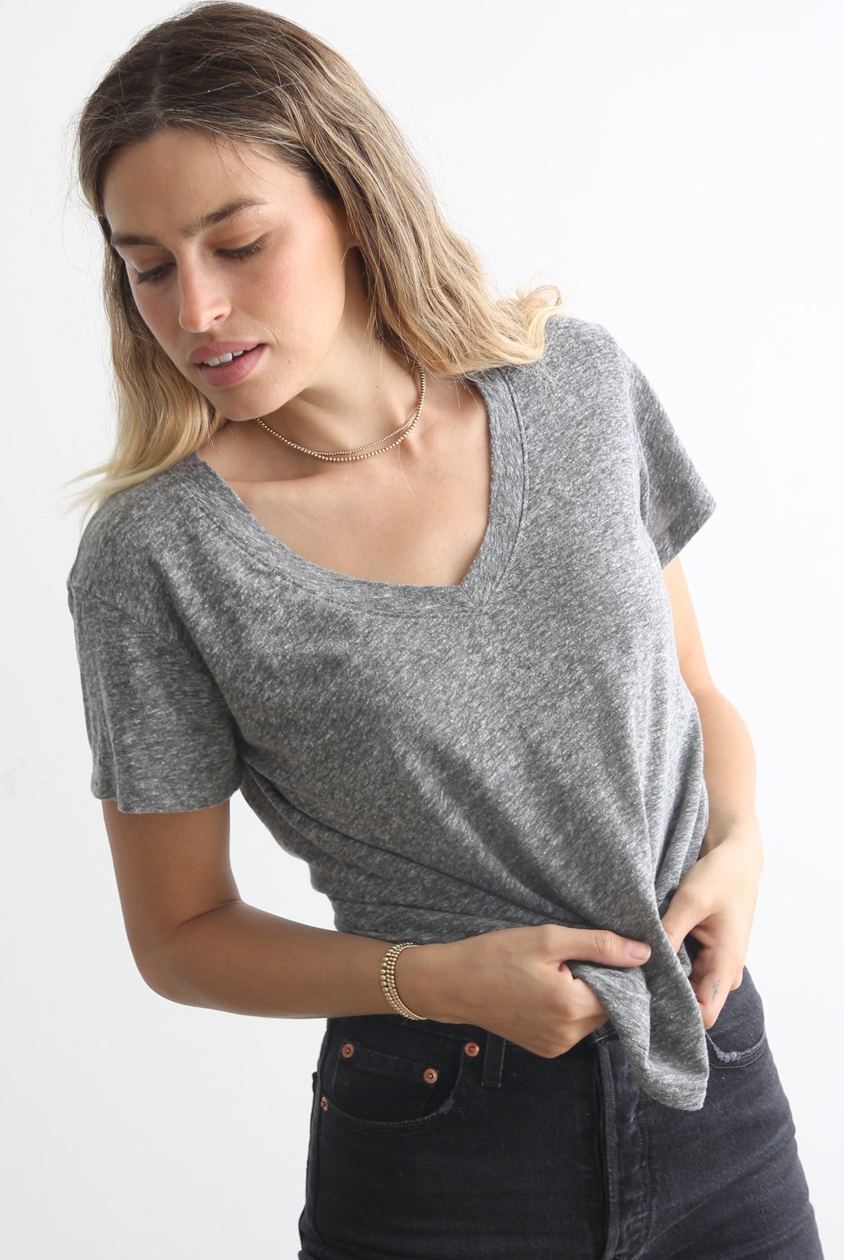 Hendrix Shirt - Heather Grey by perfectwhitetee | 25 South Boutiques