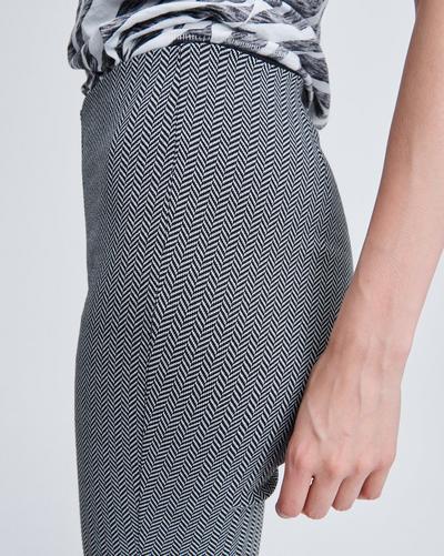 Simone Herringbone Pant - Black Multi by Rag & Bone — view 5