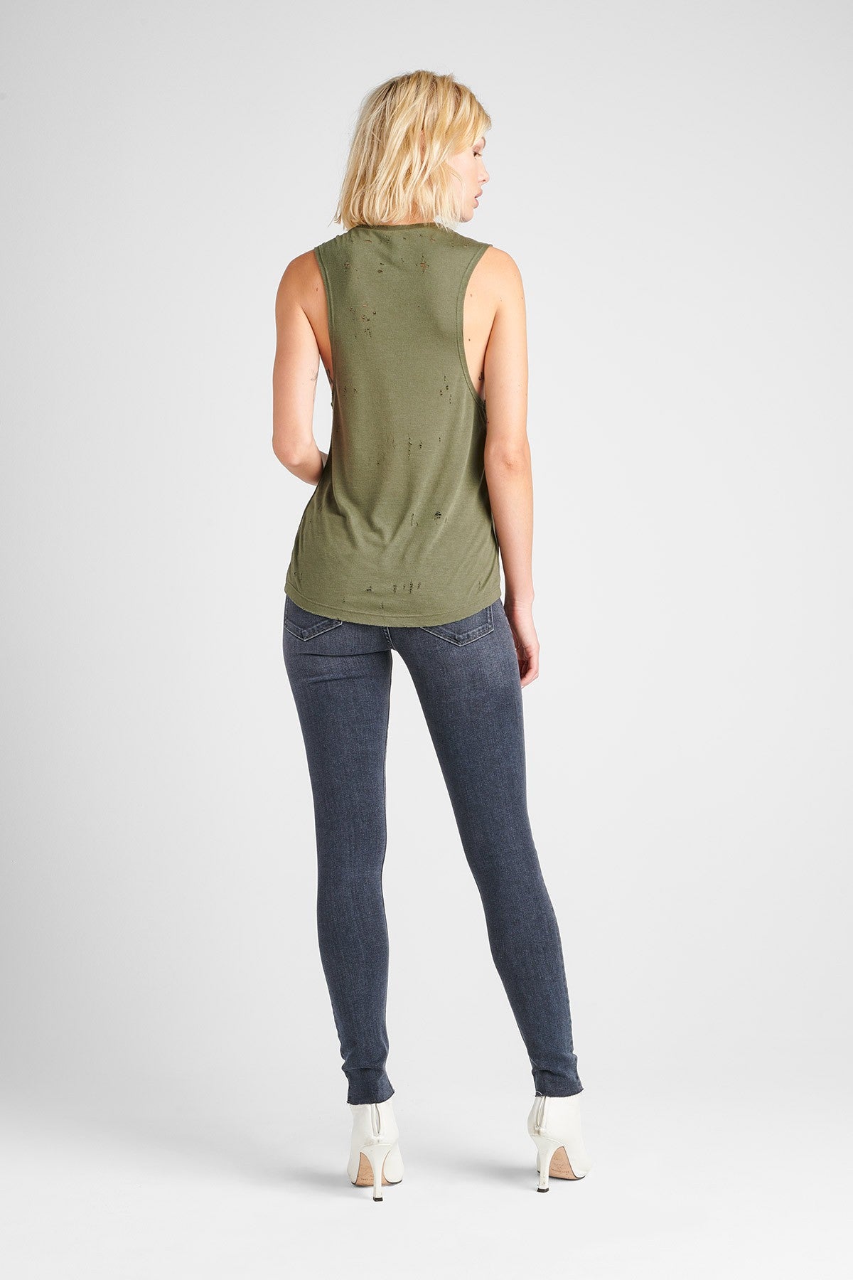 Nico Midrise Super Skinny Ankle Jean - Aviation by Hudson — view 3