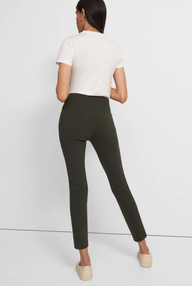 Scuba Yoke Leggings - Hunter by Theory — view 5