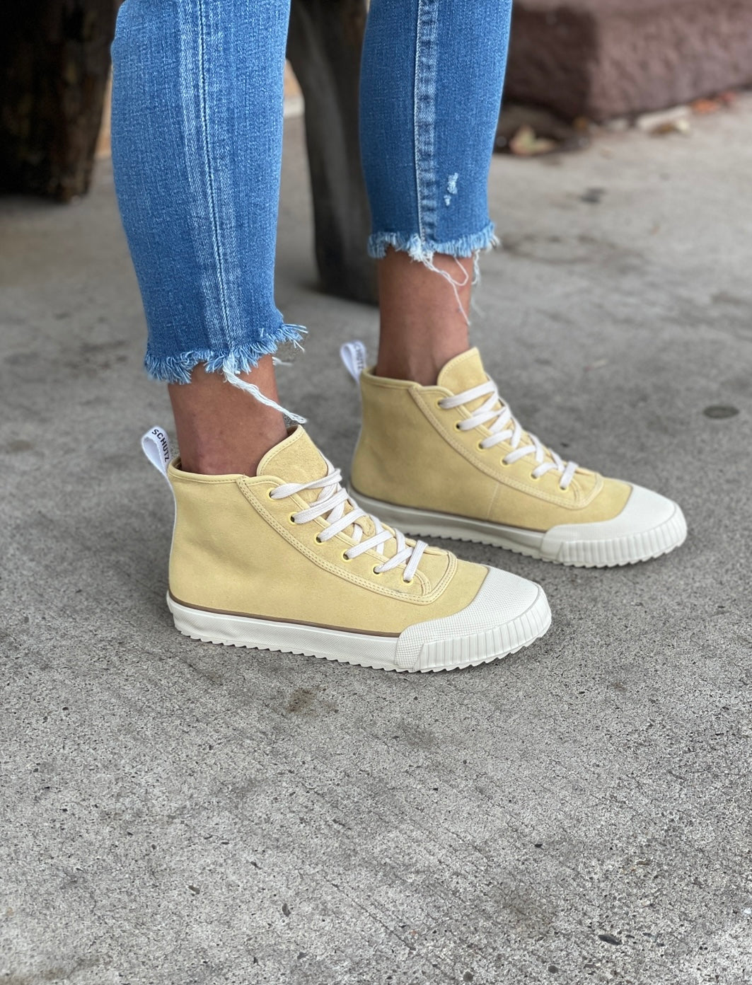 Callista Sneaker - Yellow by Schutz — alternate view