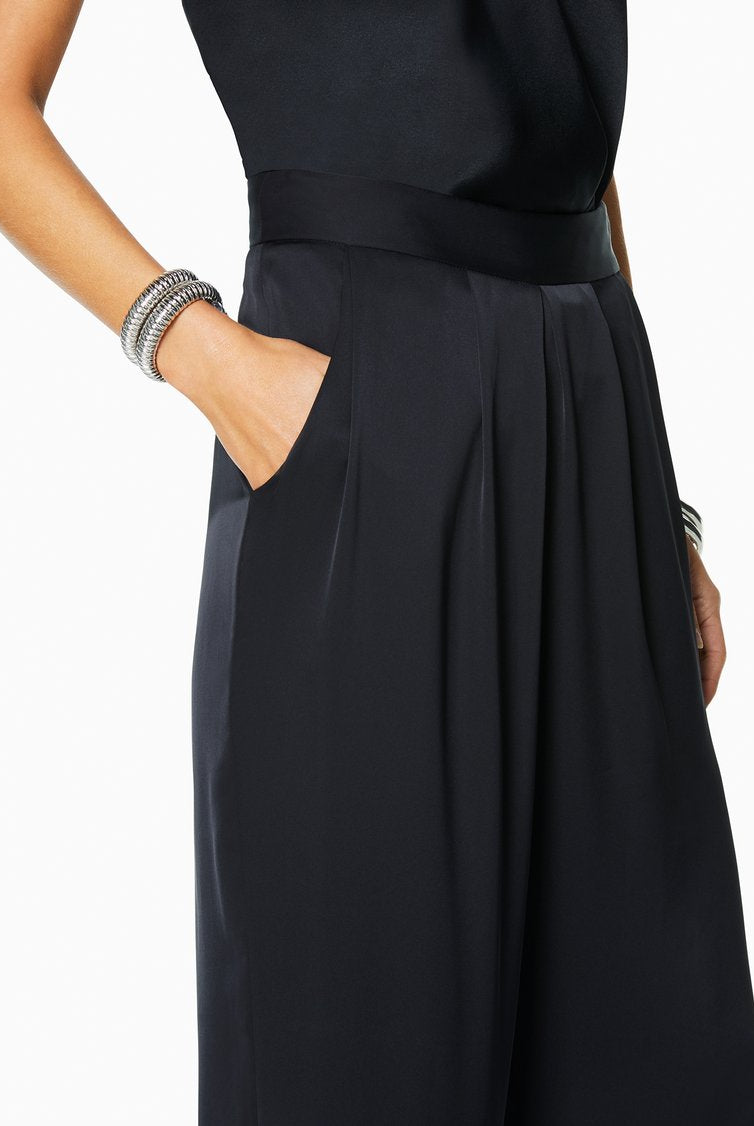 Satin Iris Pant - Black by Ramy Brook — view 3