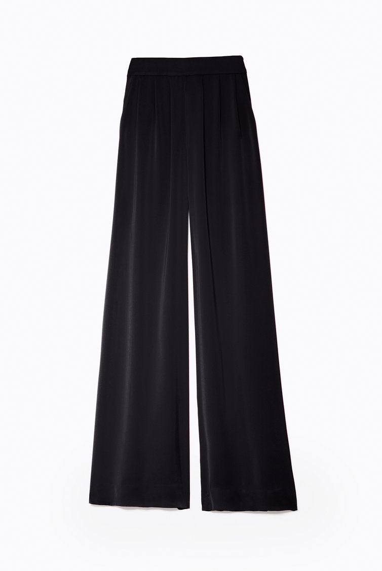 Satin Iris Pant - Black by Ramy Brook — view 5