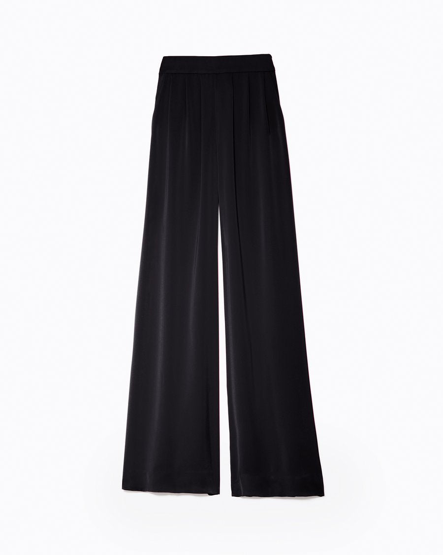 Satin Iris Pant - Black by Ramy Brook — view 5