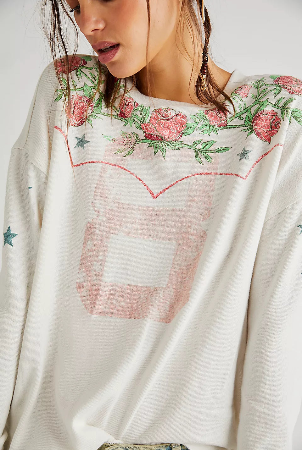 Homestead Tee - Ivory by Free People — alternate view