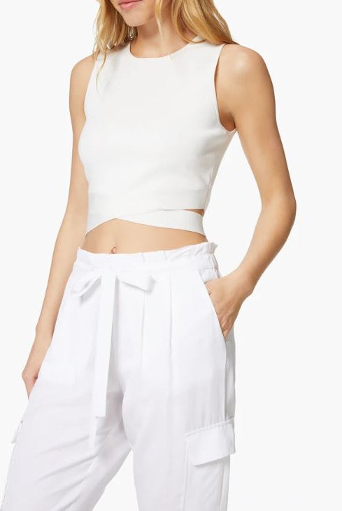 Satin Pocket Allyn Pant - Ivory by Ramy Brook — view 4