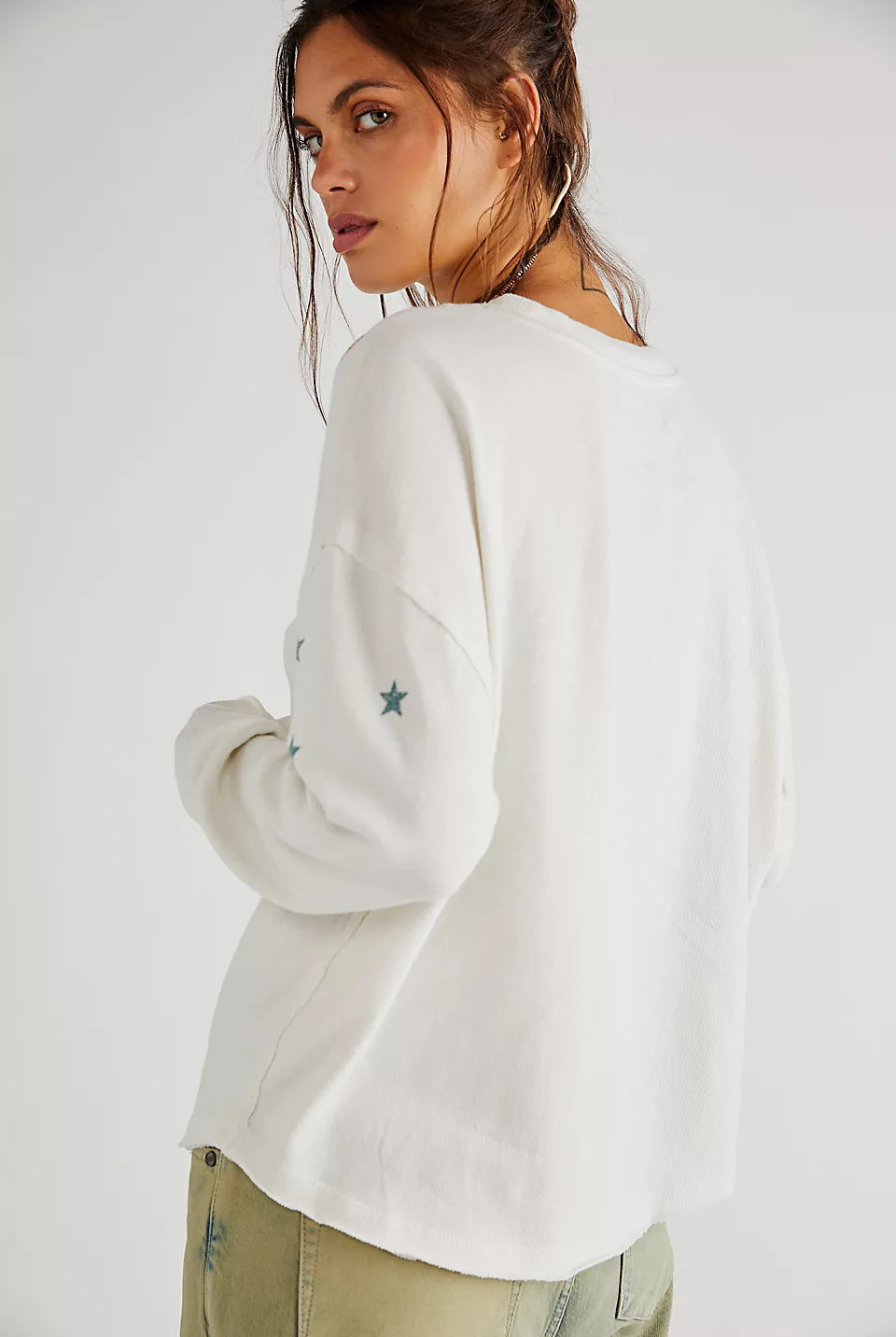 Homestead Tee - Ivory by Free People — view 3