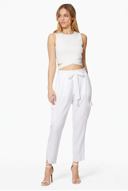 Satin Pocket Allyn Pant - Ivory by Ramy Brook — alternate view