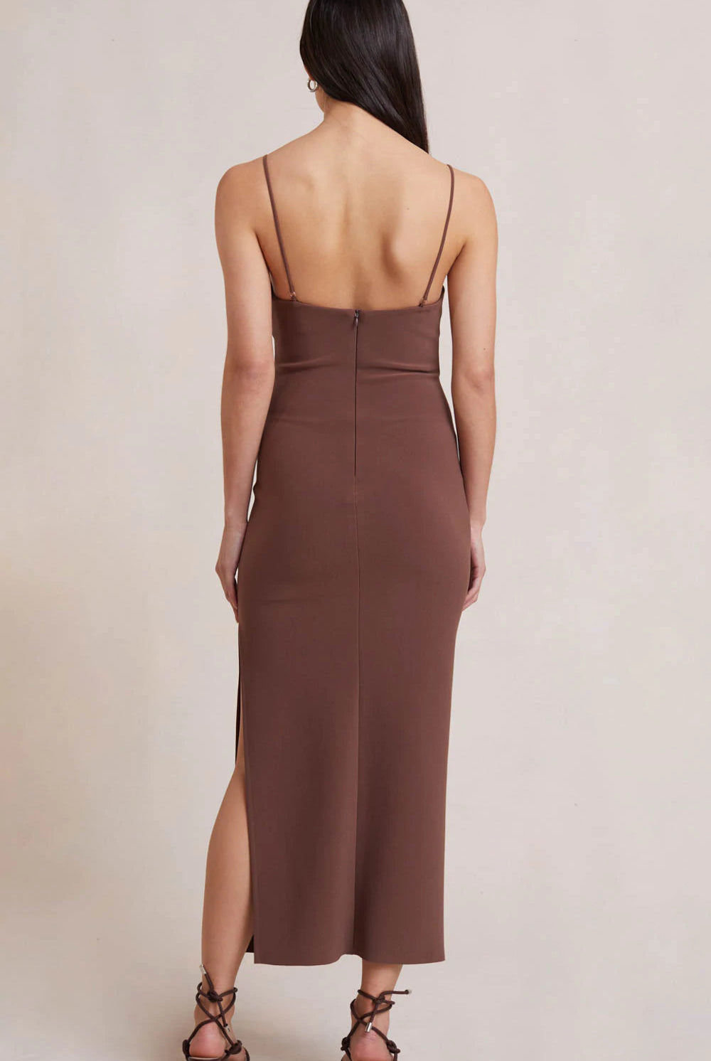Ivy Midi Dress - Dark Chocolate by Bec & Bridge — view 4