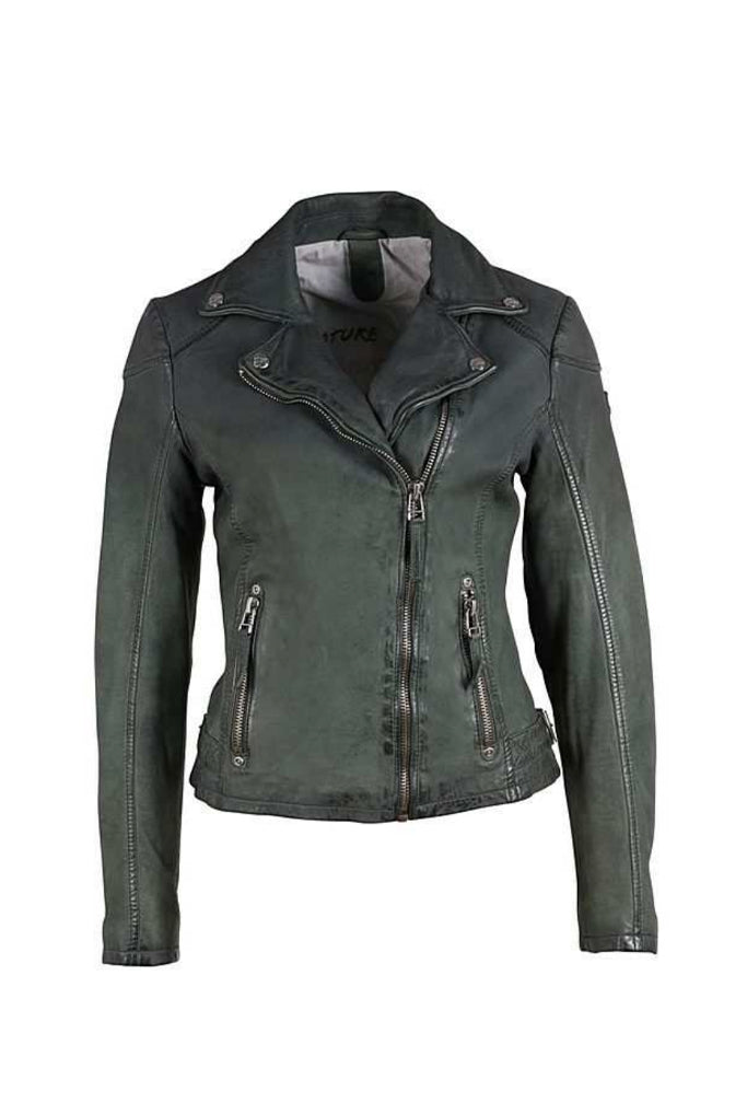 Karyn Leather Jacket - Jade by Mauritius | 25 South Boutiques