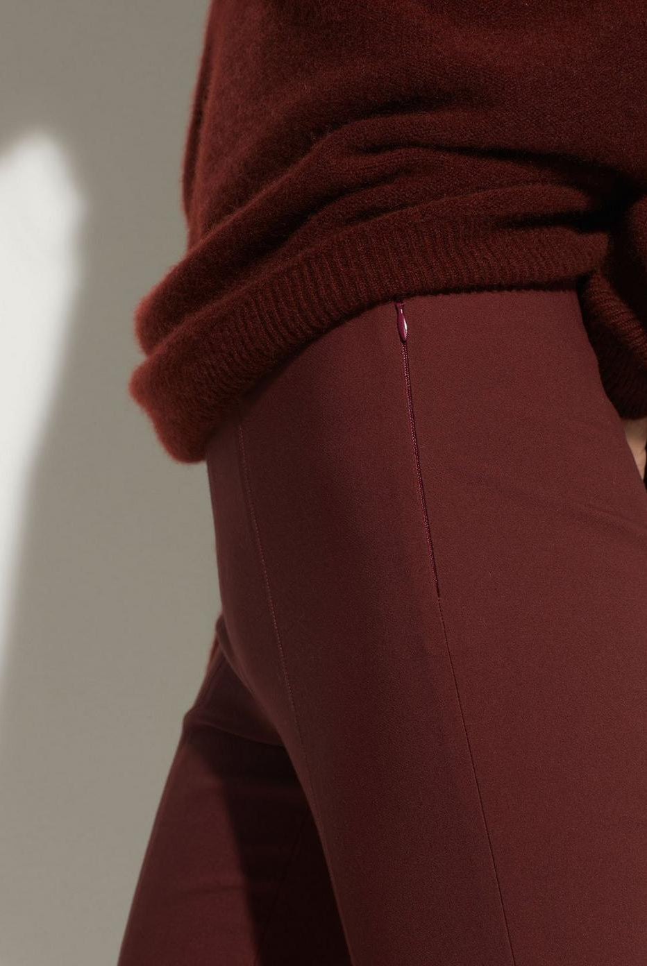 Stitch Front Seam Legging - Dark Jasper by Vince — alternate view