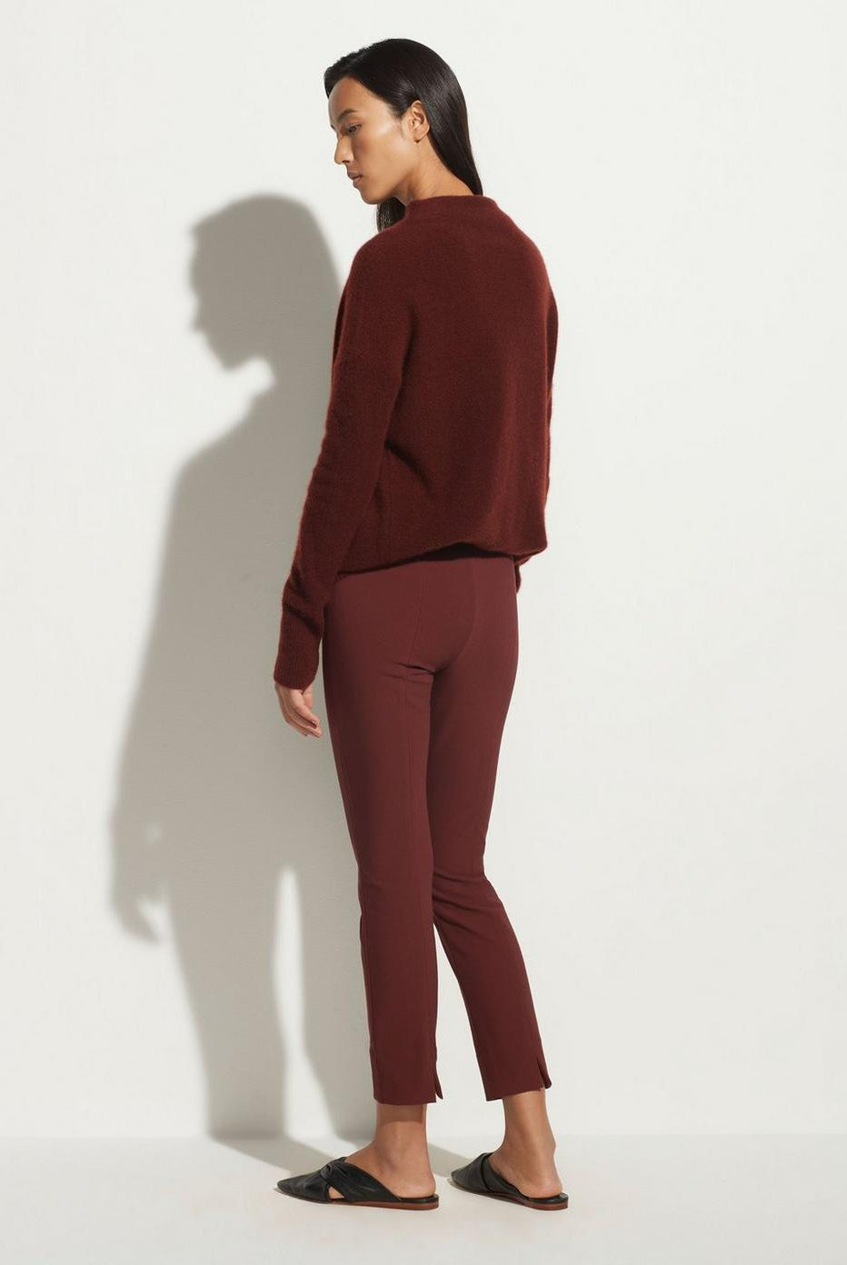 Stitch Front Seam Legging - Dark Jasper by Vince — view 4