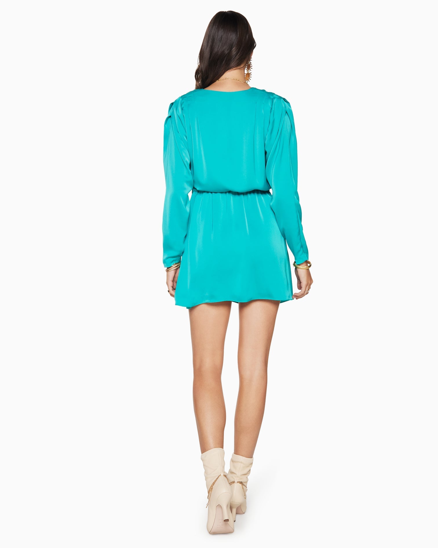 Jayda Wrap Mini Dress - Oasis by Ramy Brook — alternate view