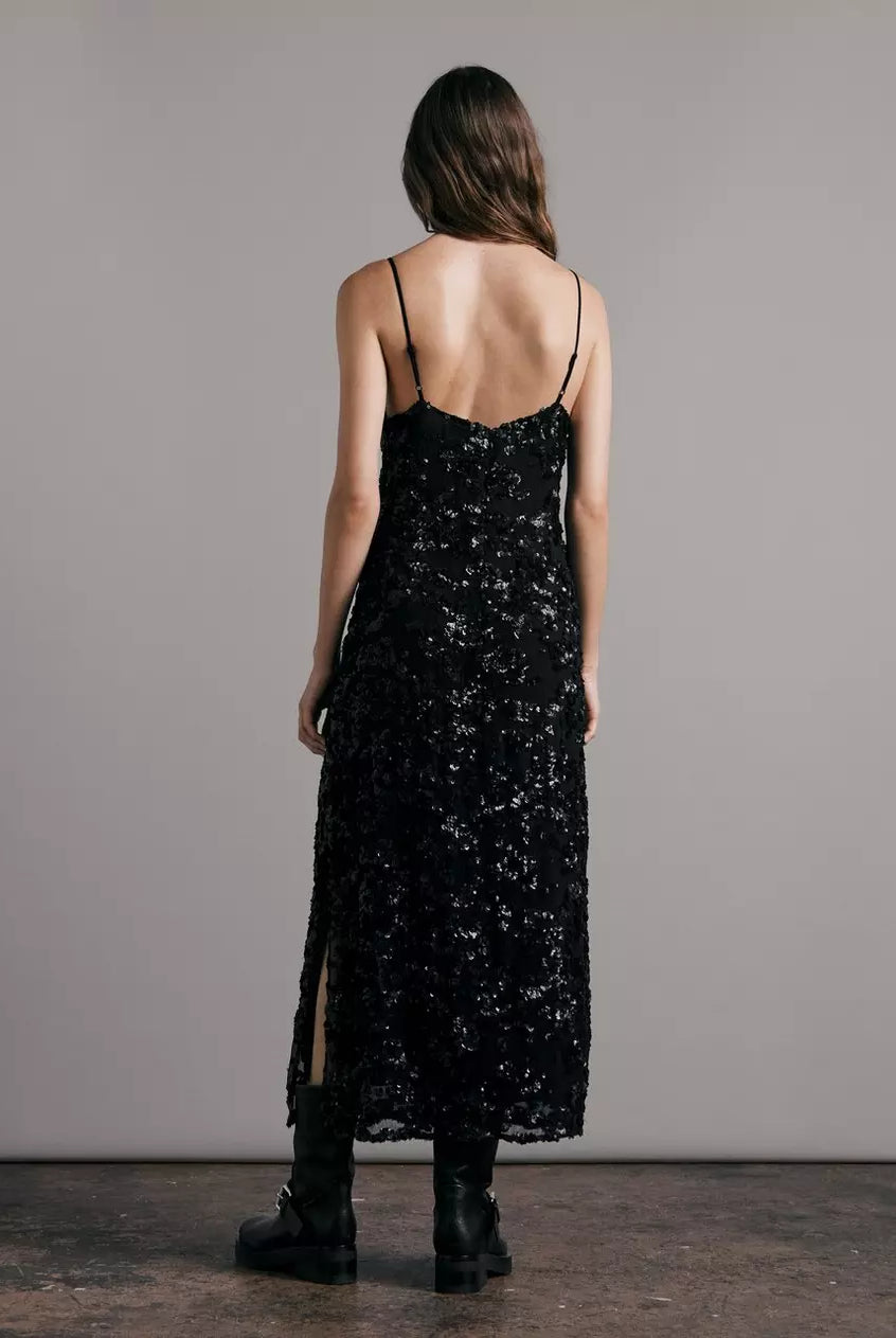 Joelene Midi Dress - Black by Rag & Bone — view 3