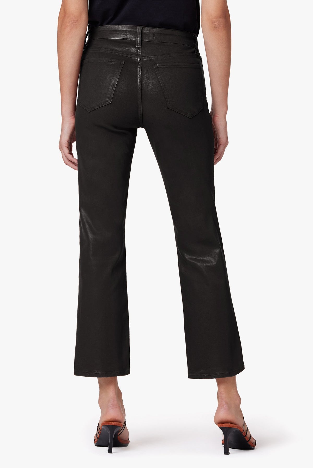 The Callie High Rise Cropped Coat Bootcut - Black by Joe's Jeans — alternate view