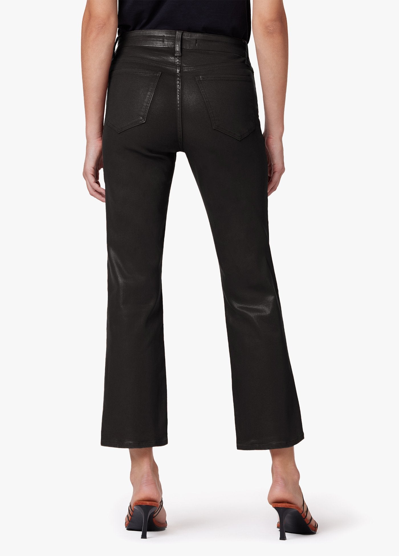 The Callie High Rise Cropped Coat Bootcut - Black by Joe's Jeans — alternate view