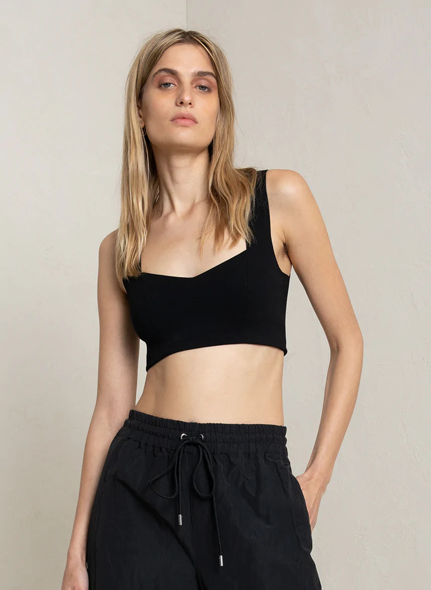 Jordana Knit Bra - Black by A.L.C | 25 South Boutiques