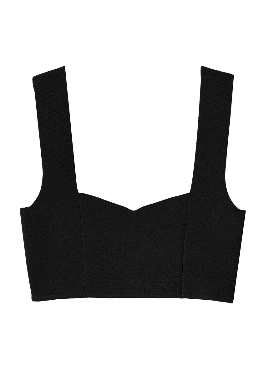 Jordana Knit Bra - Black by A.L.C — view 5