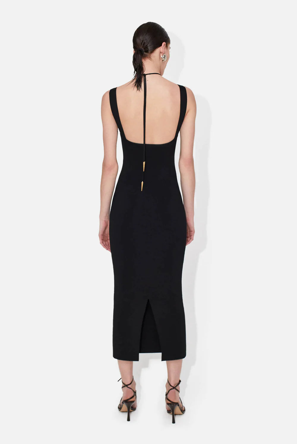Kali Dress - Black by Galvan London — view 3