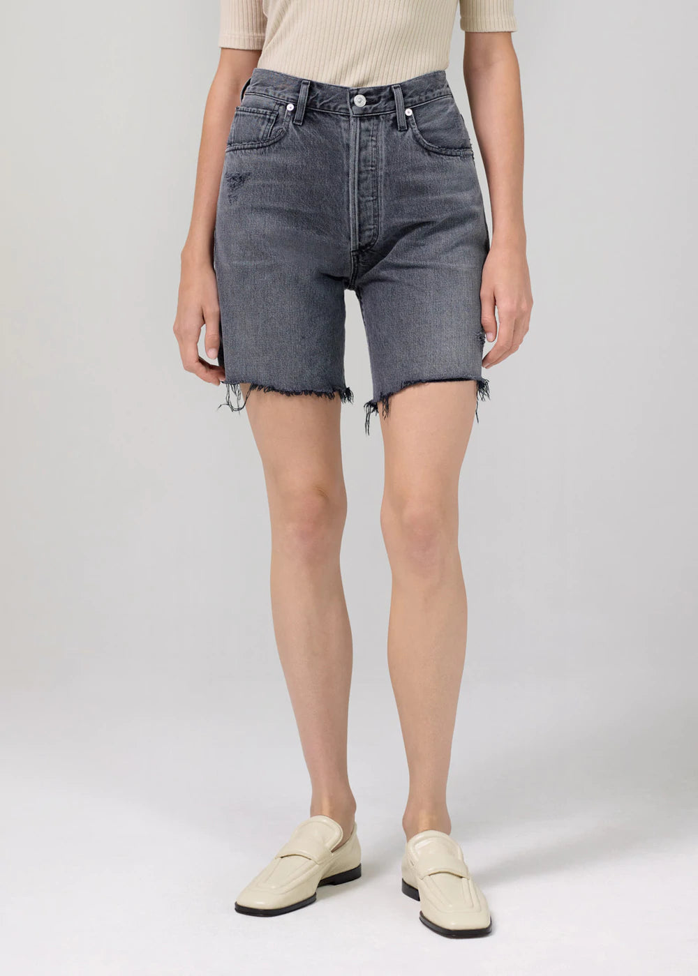Camilla Frayed Hem Short - Karma by Citizens of Humanity — view 4