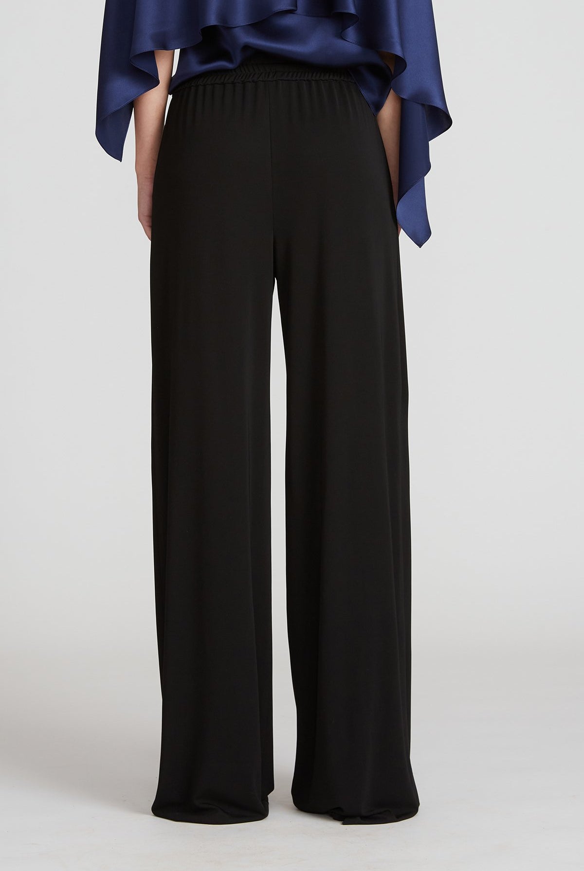 Katelyn Jersey Pant - Black by Halston — alternate view