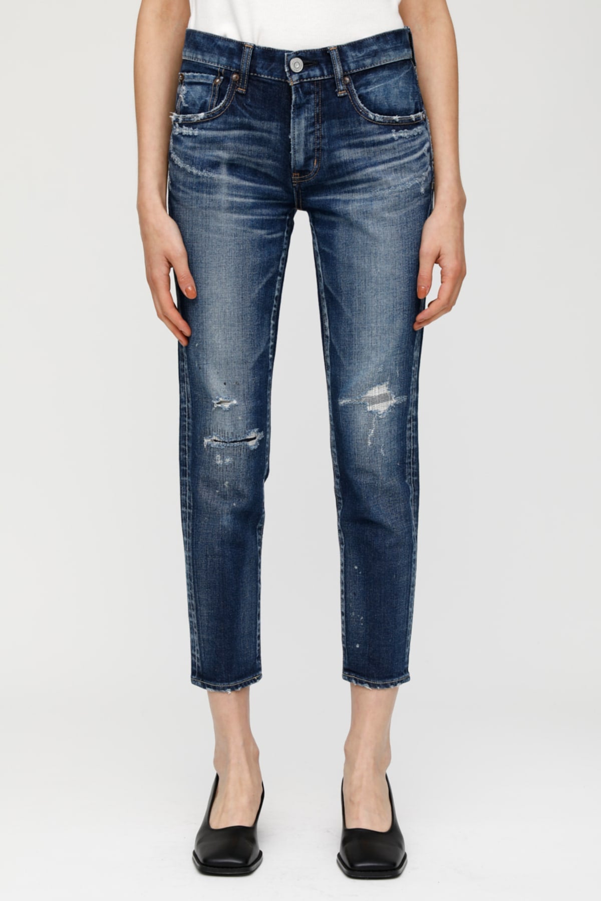 MV Lancaster Skinny Jeans - Dark Blue by Moussy — alternate view