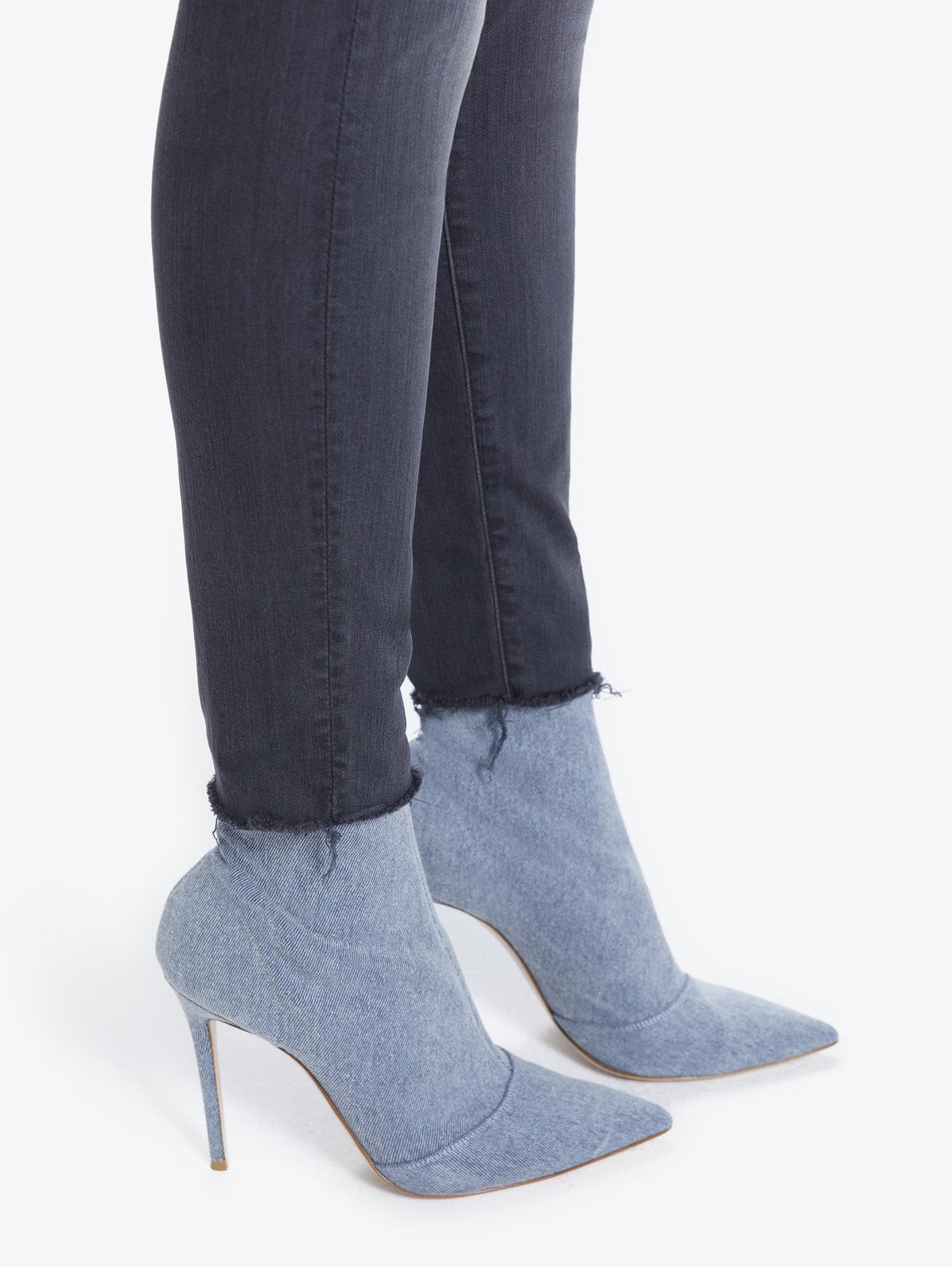High Waisted Looker Ankle Fray - Lighting Up Lanterns by MOTHER — view 3