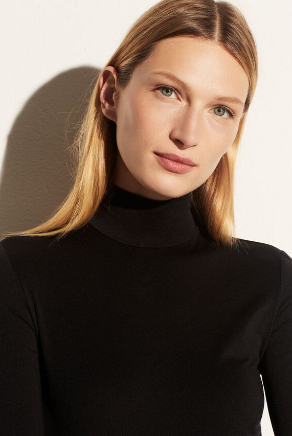 Long Sleeve Turtleneck - Black by Vince — alternate view