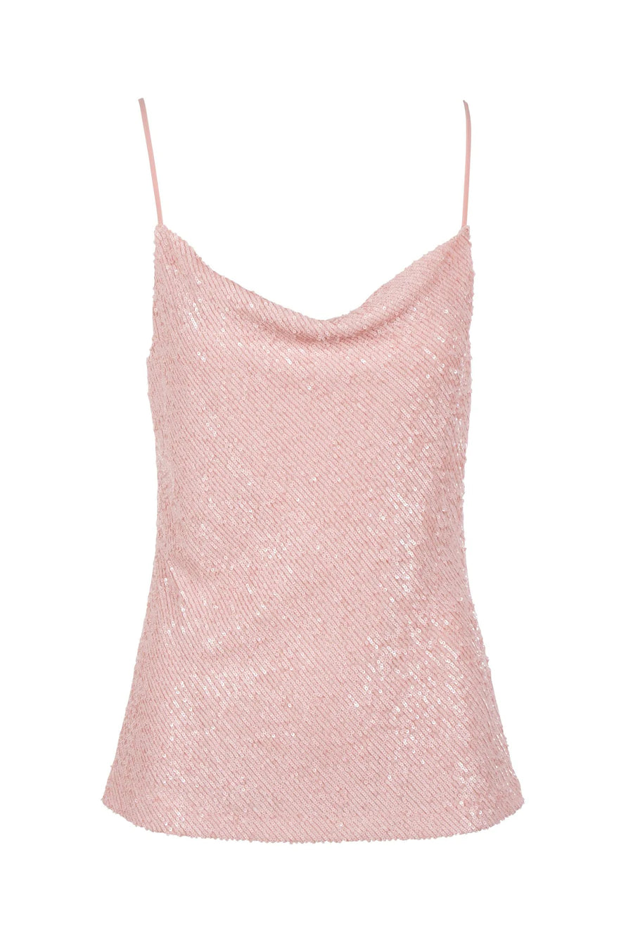 Monet Cami - Light Pink Sequin by Generation Love — view 3