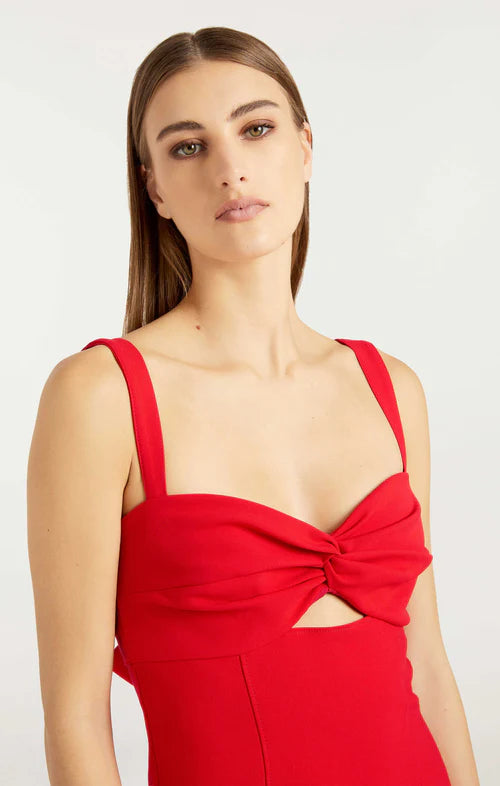 Luana Dress - Bright Crimson by Cinq A Sept — view 3