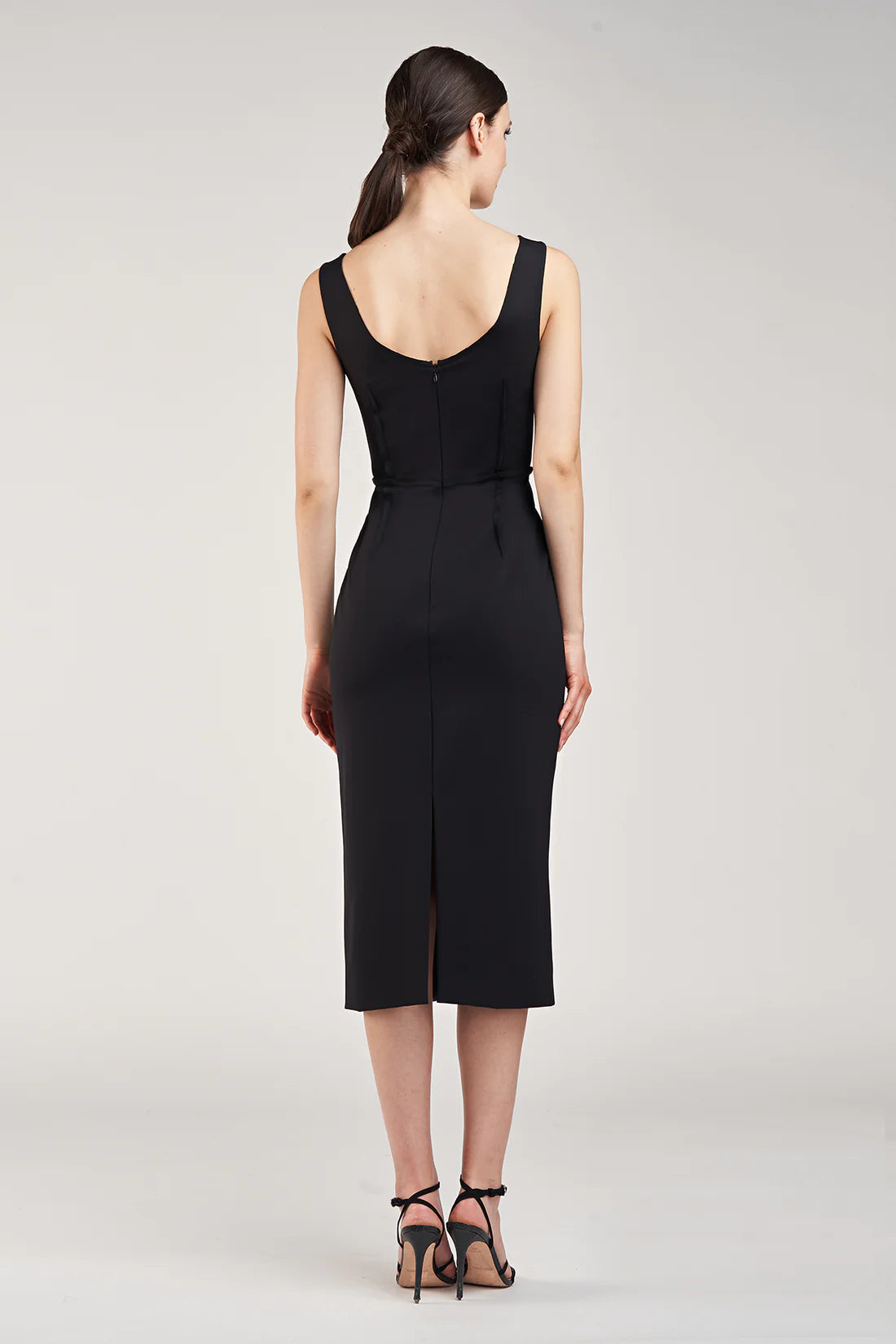 Maco Dress - Black by Halston — alternate view