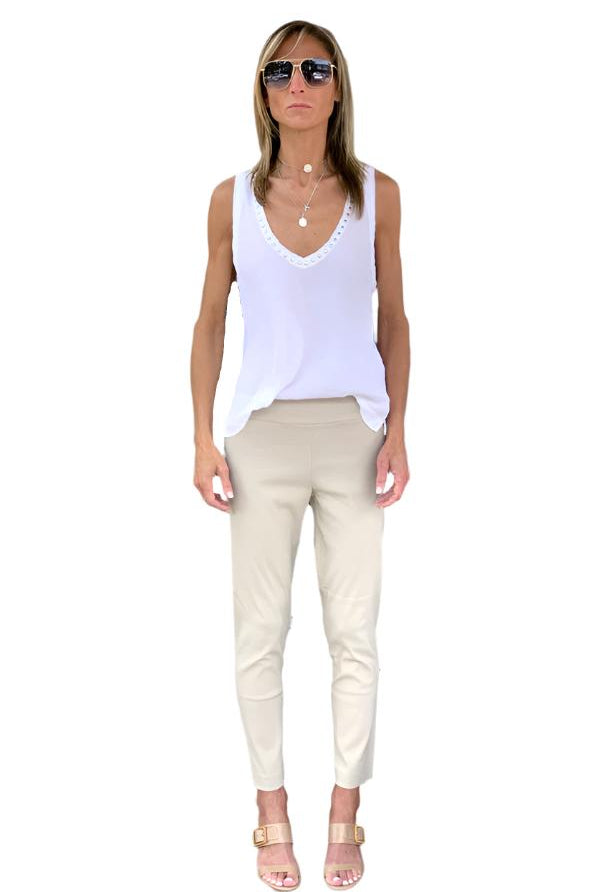 Marilyn Pants - Beige by Avenue Montaigne | 25 South Boutiques