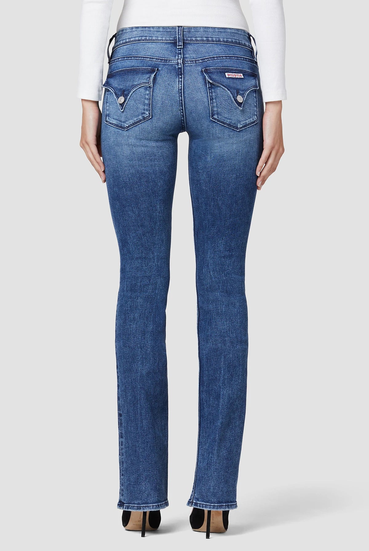 Beth Mid Rise Baby Bootcut Petite- Memory Lane by Hudson — view 5