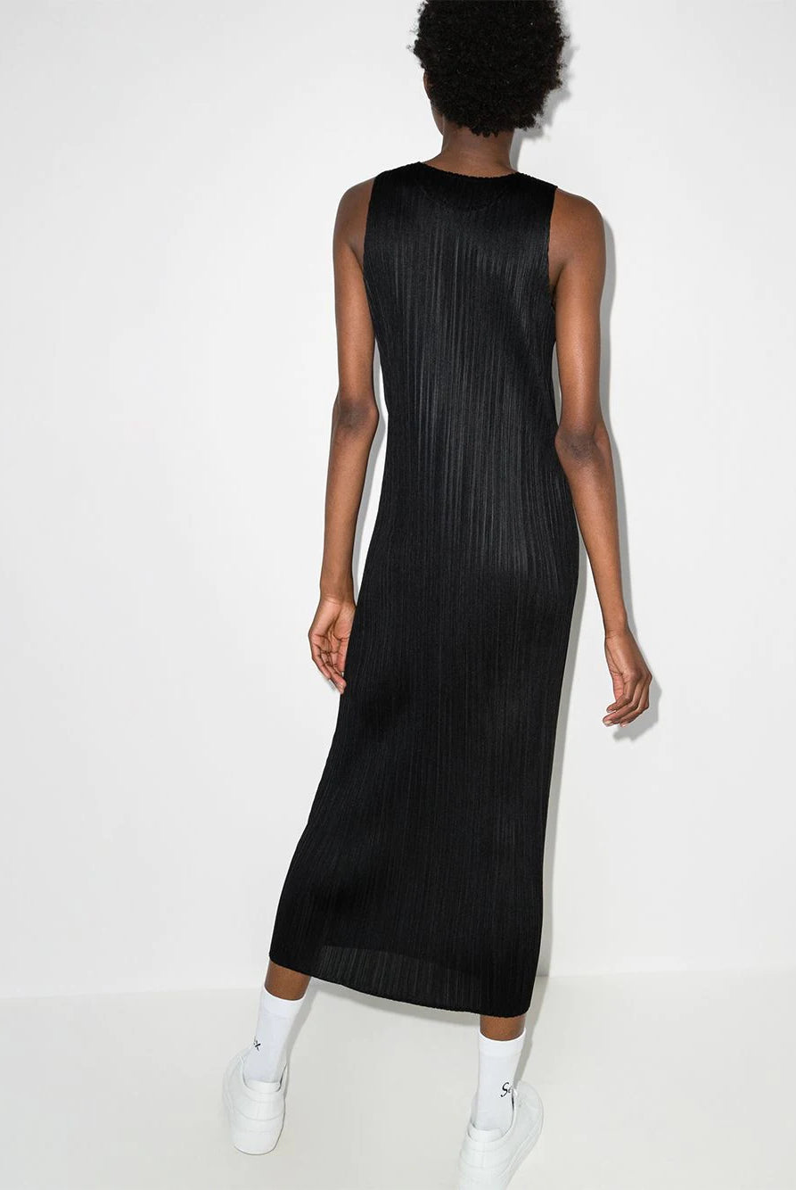 Basics Long Dress - Black by Issey Miyake — view 3