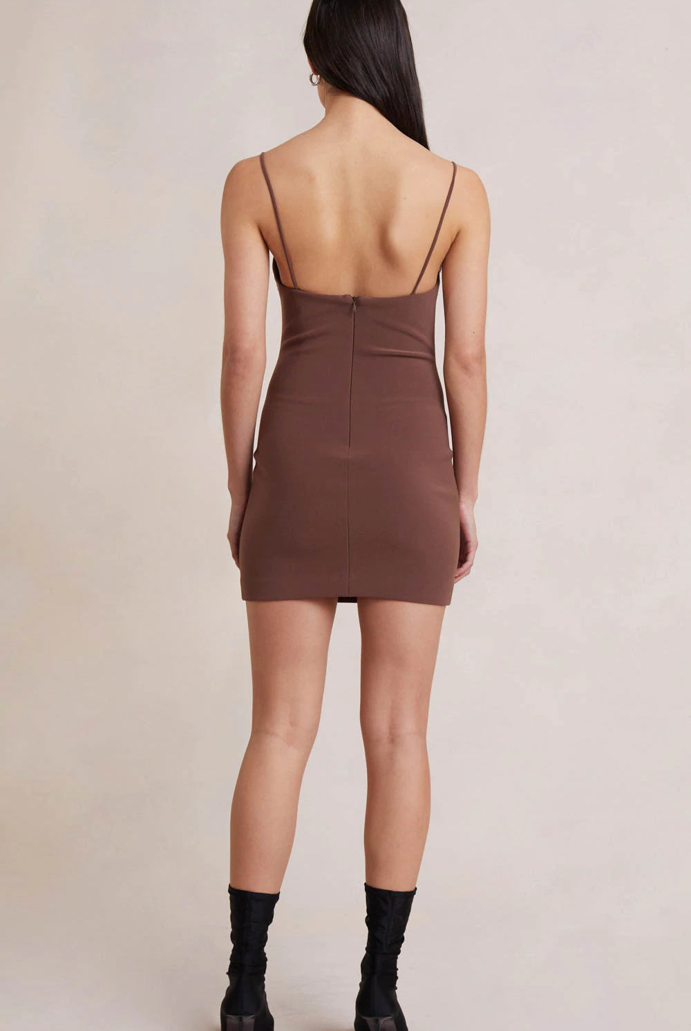 Ivy Mini Dress - Dark Chocolate by Bec & Bridge — view 4