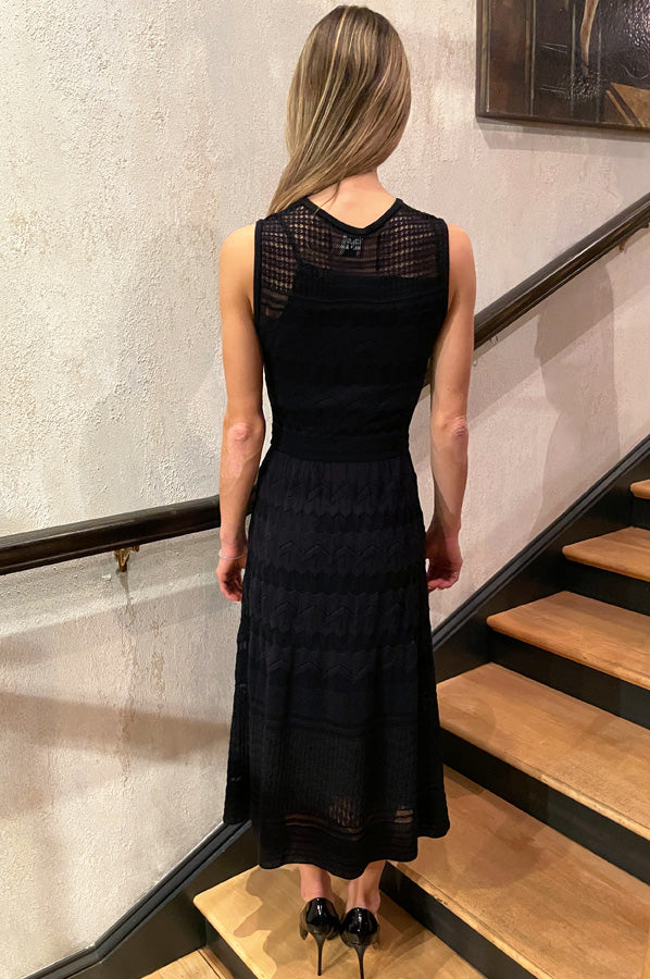 Tea Length Dress - Black by Missoni — alternate view