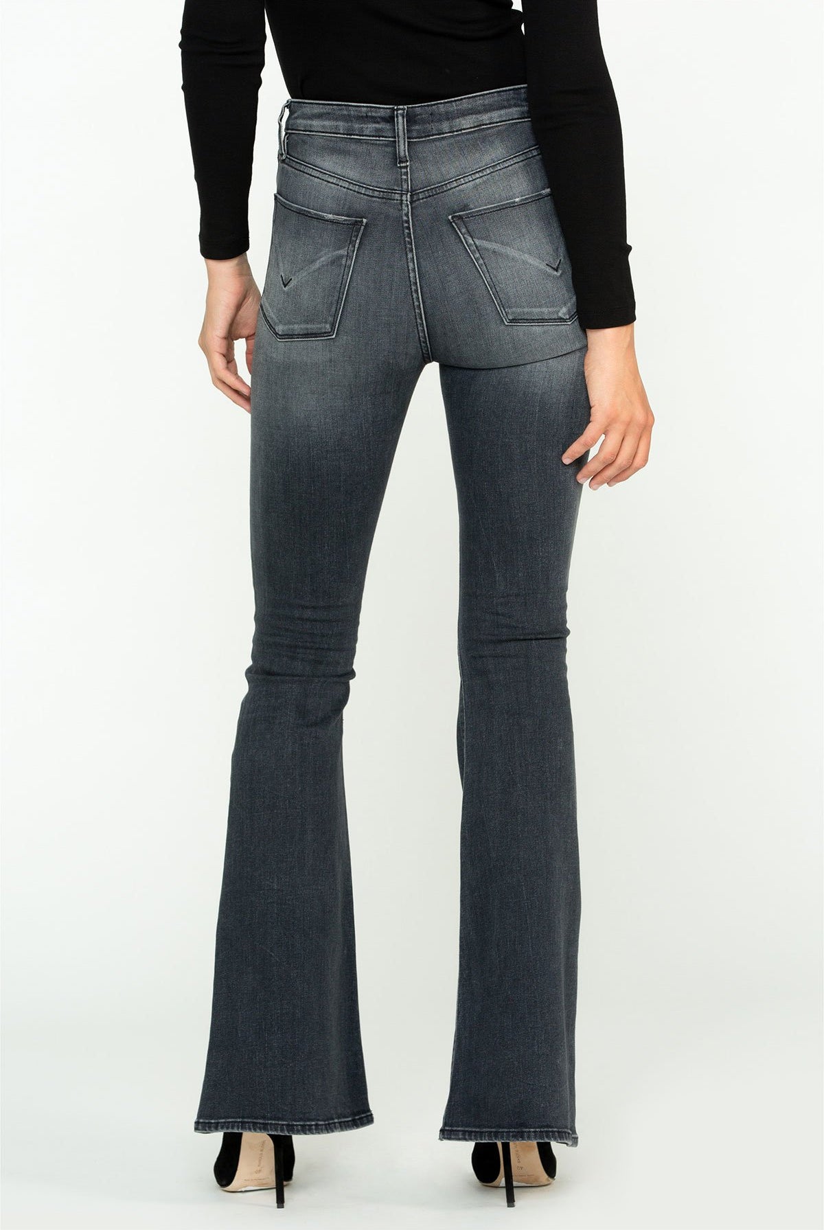 Holly High Rise 5 Pkt Flare Jean - Missed Call by Hudson — alternate view