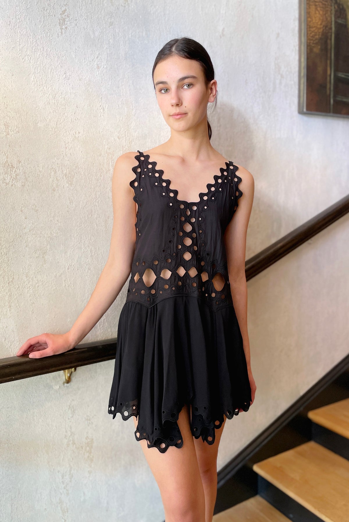 Cleo Open Back Dress - Black by Magali Pascal — view 5