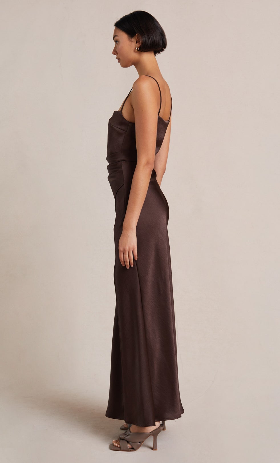Nadia Maxi Dress - Chocolate by Bec & Bridge — view 3