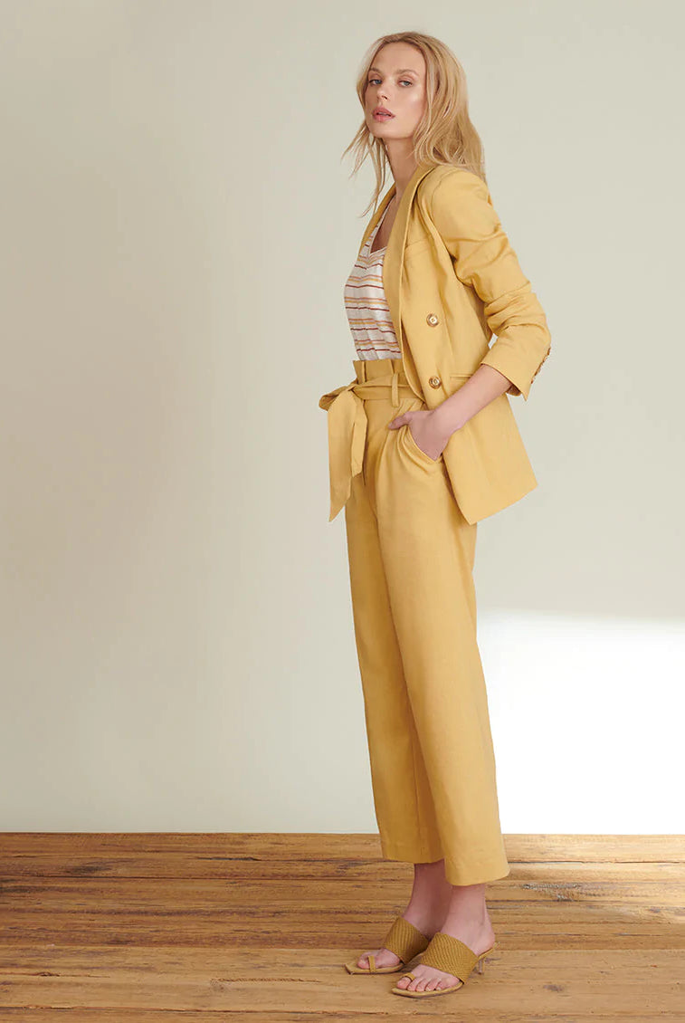 Nisha Boyfriend Jacket - Vintage Yellow by Veronica Beard — alternate view