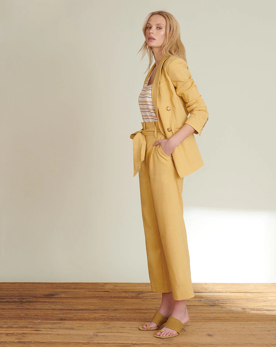 Nisha Boyfriend Jacket - Vintage Yellow by Veronica Beard — alternate view