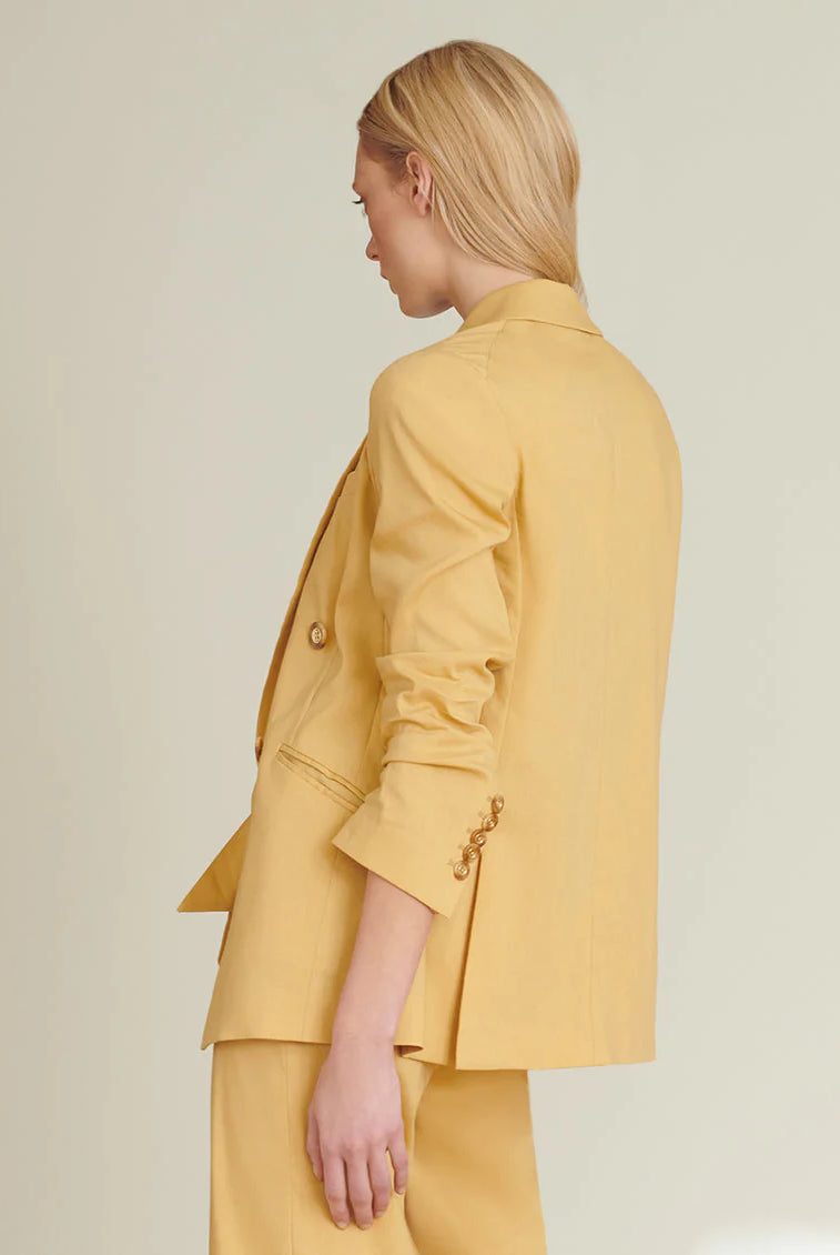 Nisha Boyfriend Jacket - Vintage Yellow by Veronica Beard — view 3